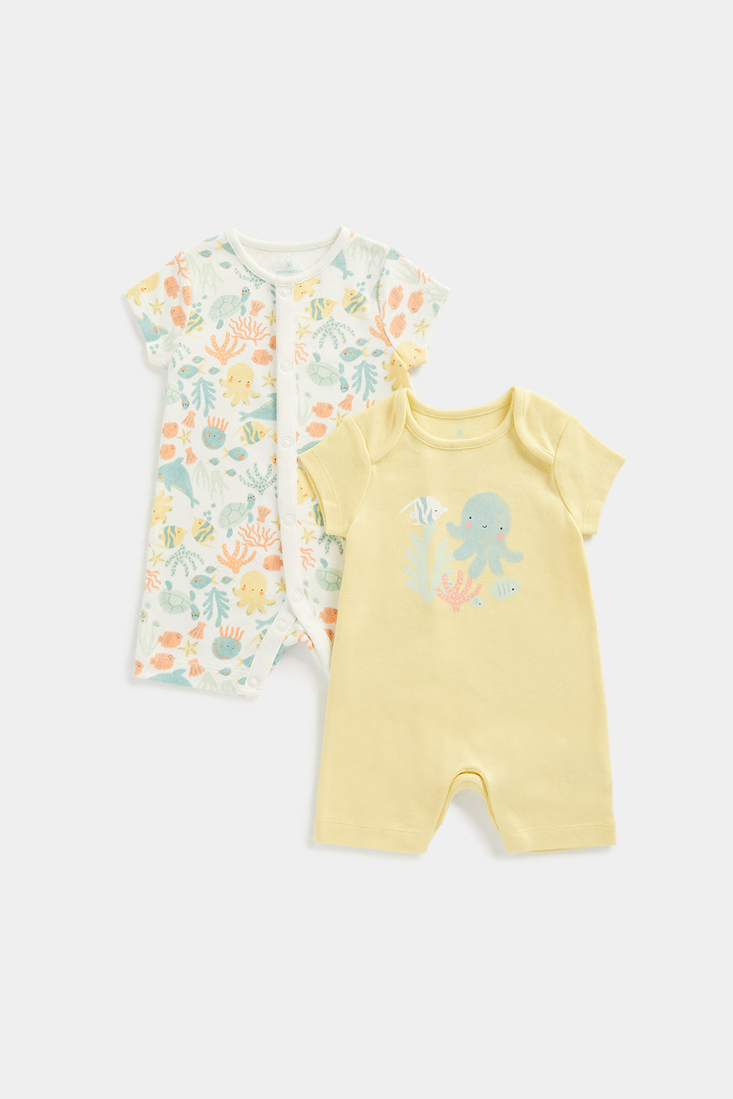 Mothercare Ocean Rompers - 2 Pack