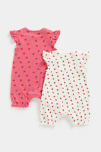 Load image into Gallery viewer, Mothercare Strawberry Rompers - 2 Pack
