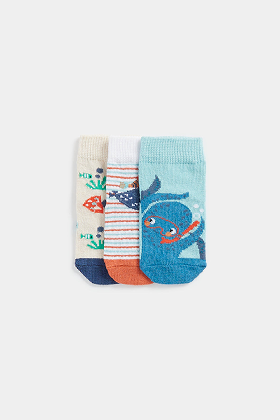 Mothercare Under the Sea Socks - 3 Pack