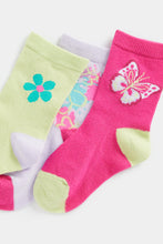 Load image into Gallery viewer, Mothercare Butterfly Socks - 3 Pack
