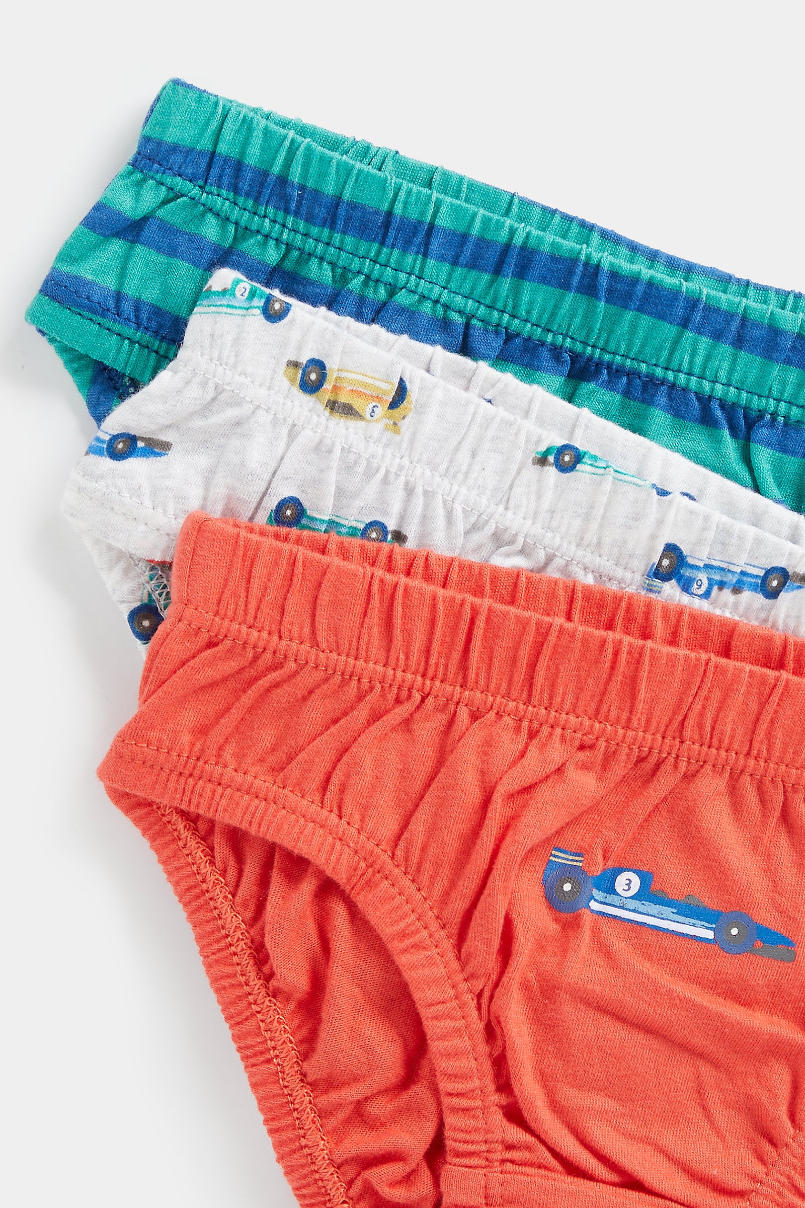 Mothercare Racing Car Briefs - 5 Pack