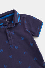 Load image into Gallery viewer, Mothercare Navy Sporty Polo Shirt
