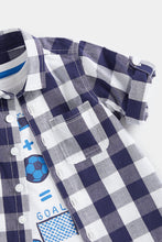 Load image into Gallery viewer, Mothercare Checked Shirt and T-Shirt Set
