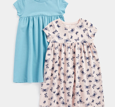 Mothercare Jersey Dresses - 2 Pack
