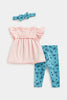 Mothercare Top, Leggings and Headband Outfit Set