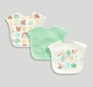 Mothercare Bear Toddler Bibs Pk3