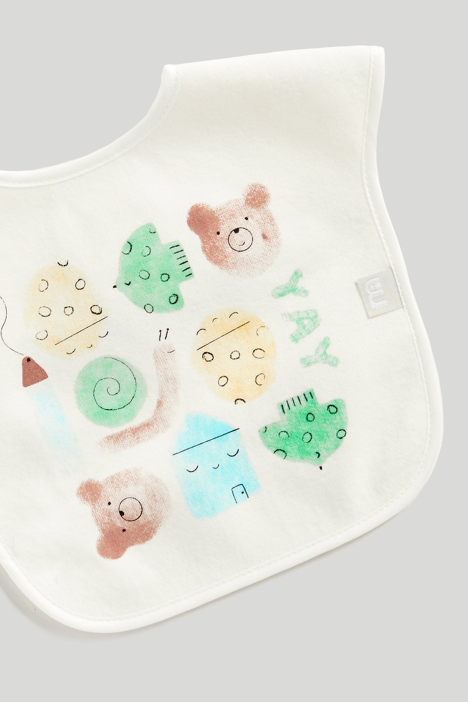 Mothercare Bear Toddler Bibs Pk3