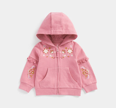 Mothercare Pink Embroidered Hoody