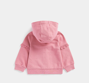 Mothercare Pink Embroidered Hoody