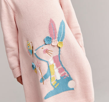 Mothercare Rabbit Knitted Dress and Tights Set