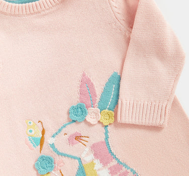 Mothercare Rabbit Knitted Dress and Tights Set