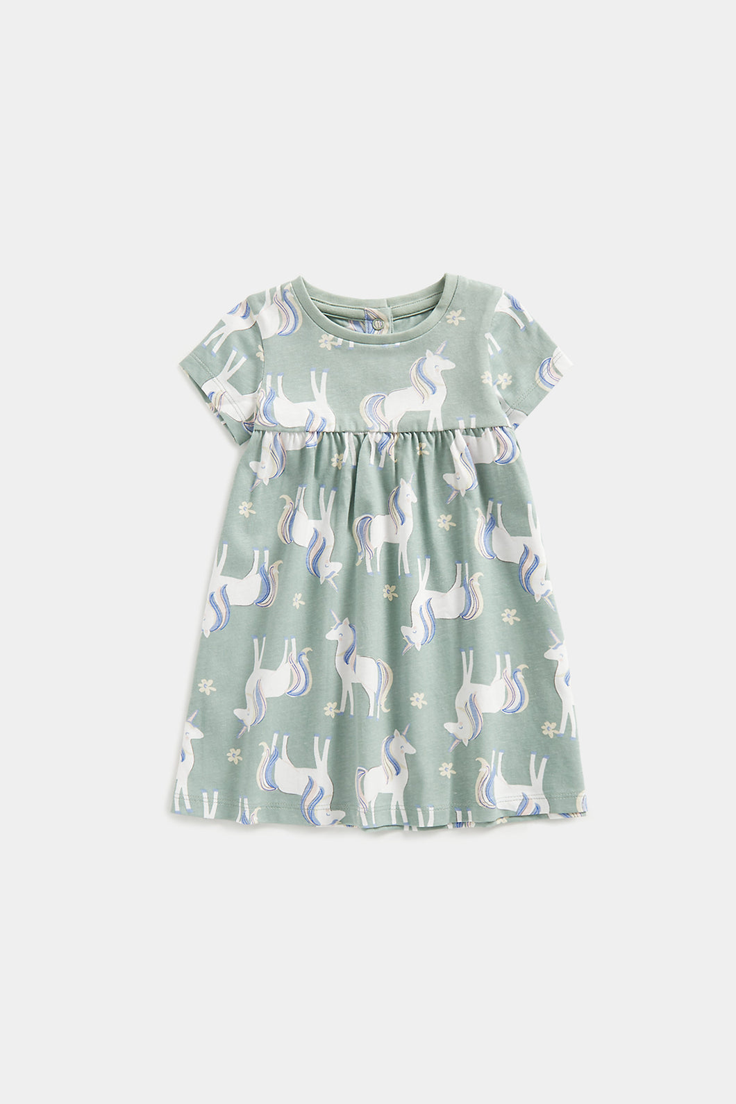 Mothercare Green Party Horse Jersey Dress