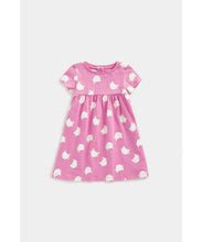 Load image into Gallery viewer, Mothercare Pink Cat Jersey Dress
