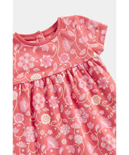 Load image into Gallery viewer, Mothercare Orange Floral Jersey Dress
