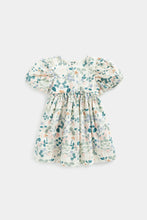 Load image into Gallery viewer, Mothercare Floral Puff-Sleeved Dress
