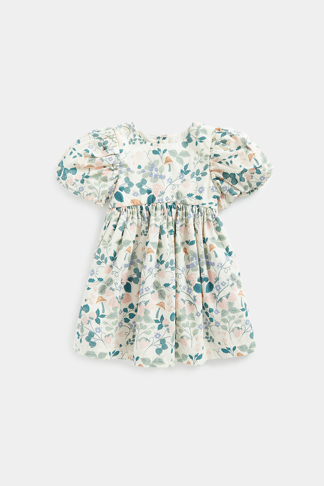 Mothercare Floral Puff-Sleeved Dress