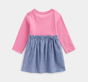 Mothercare Pink Cat Twofer Dress