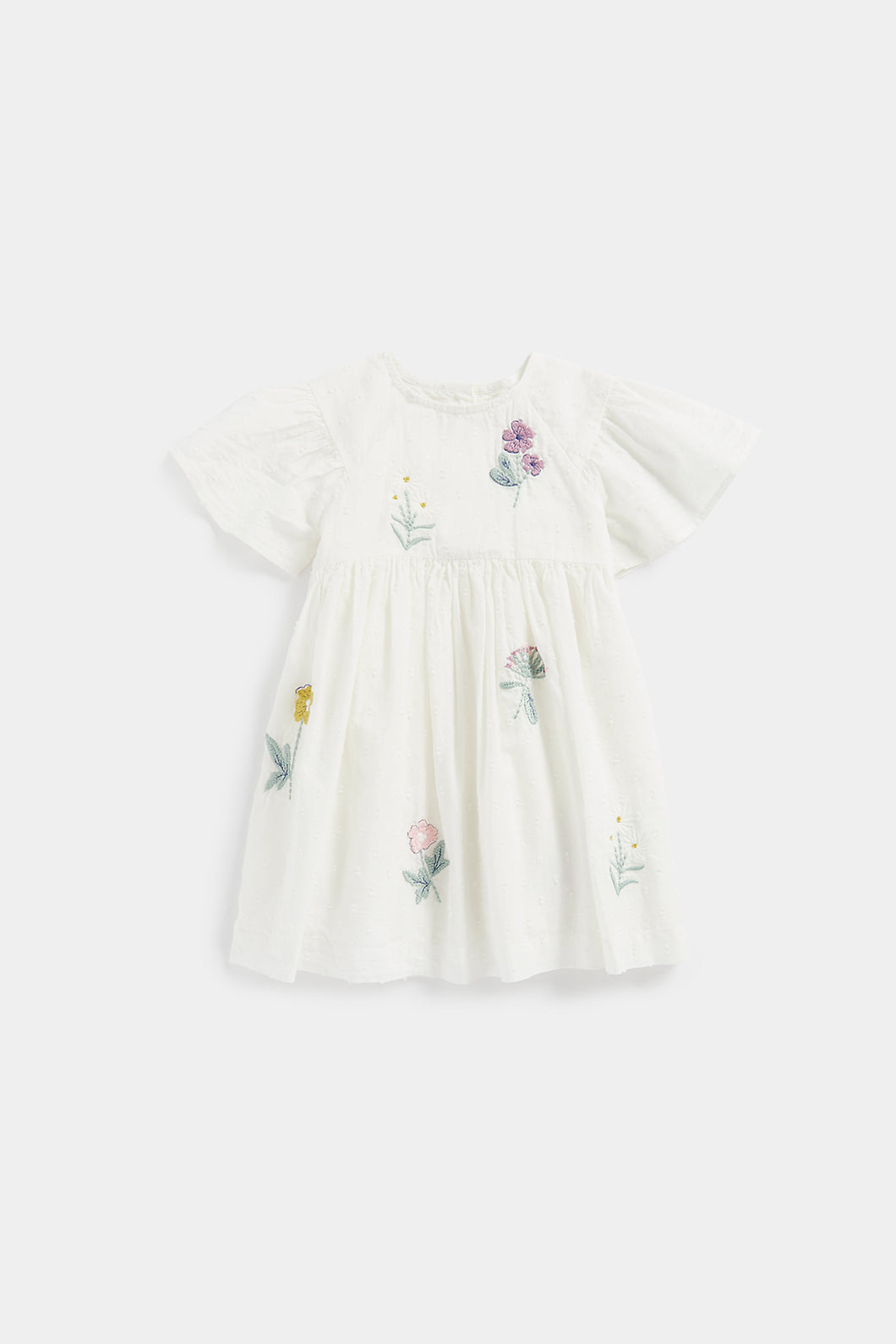 Mothercare White Embroidered Dress