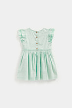 Load image into Gallery viewer, Mothercare Blue Cotton Dobby Dress
