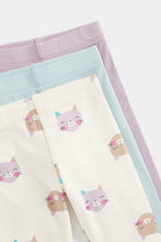 Load image into Gallery viewer, Mothercare Cat and Bunny Leggings - 3 Pack
