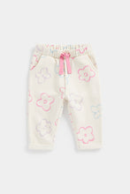 Load image into Gallery viewer, Mothercare Cream Flower Joggers
