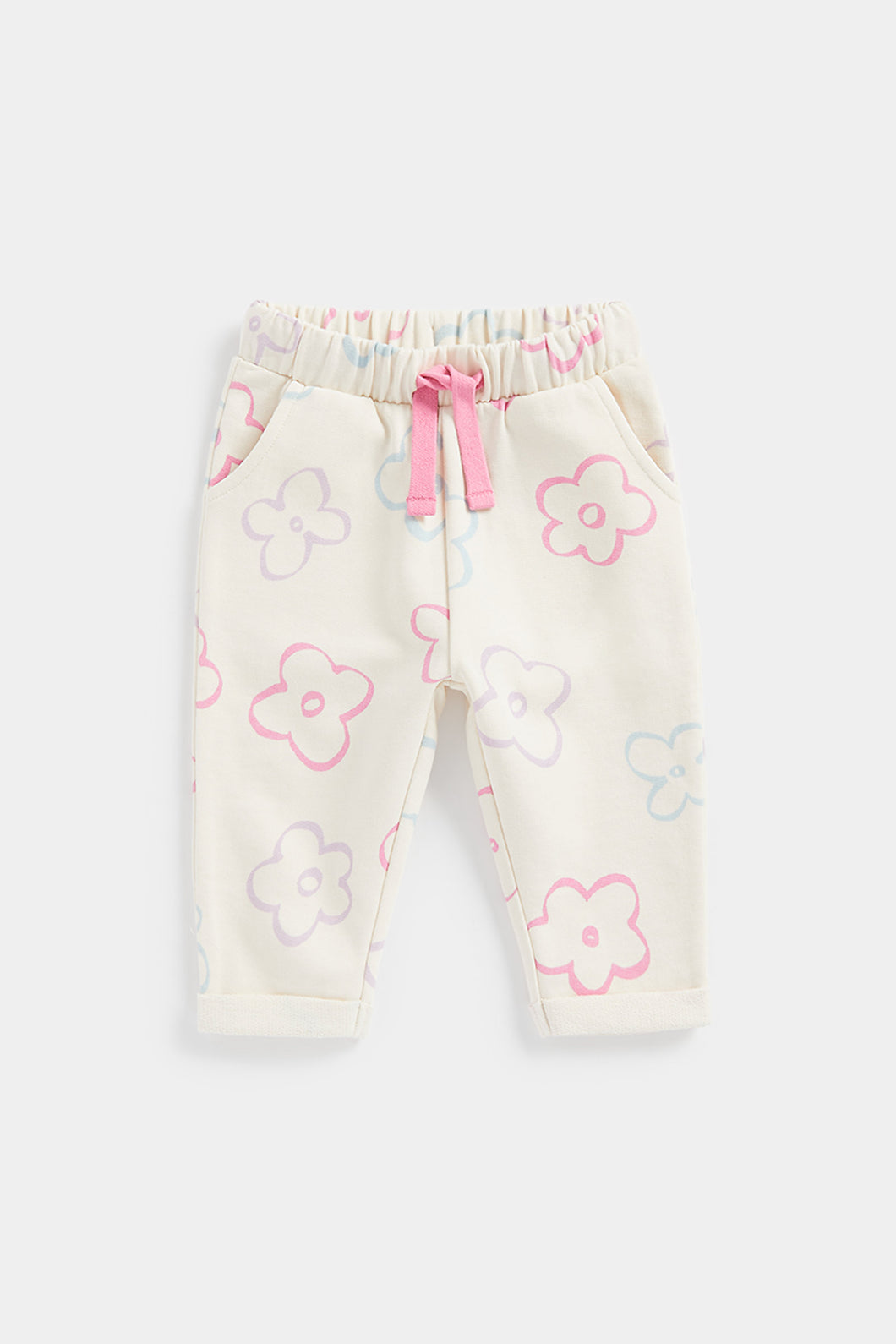 Mothercare Cream Flower Joggers