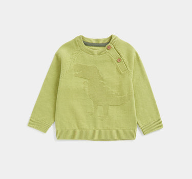 Mothercare Green Dinosaur Knitted Jumper
