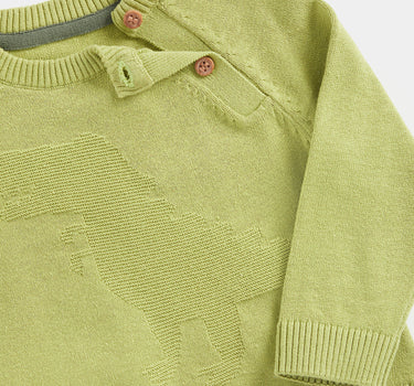 Mothercare Green Dinosaur Knitted Jumper