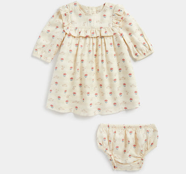Mothercare Bunny Woven Dress and Knickers