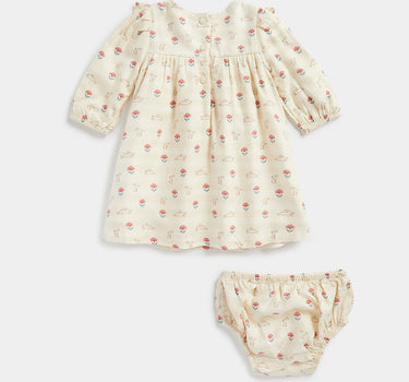 Mothercare Bunny Woven Dress and Knickers
