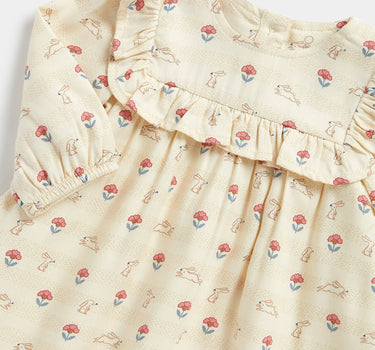 Mothercare Bunny Woven Dress and Knickers