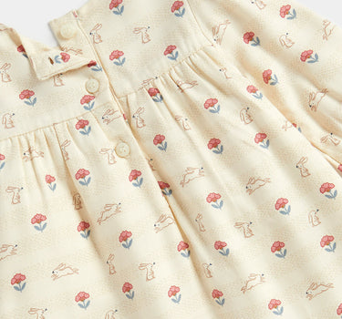 Mothercare Bunny Woven Dress and Knickers