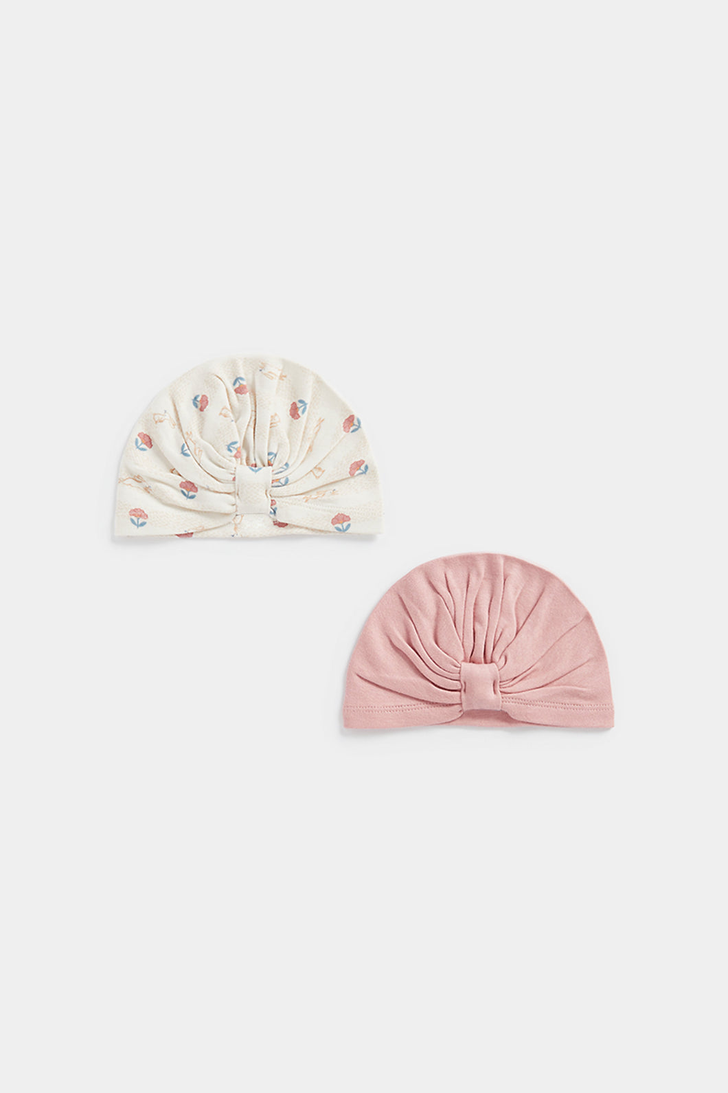 Mothercare Pink Bunny Baby Hats - 2 Pack