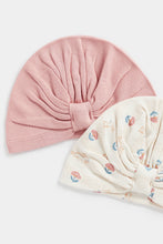 Load image into Gallery viewer, Mothercare Pink Bunny Baby Hats - 2 Pack

