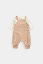 Load image into Gallery viewer, Mothercare Cord Dungarees and Bodysuit Set

