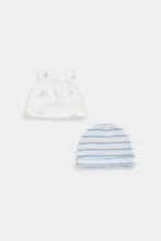 Load image into Gallery viewer, Mothercare My First Bear Baby Hats - 2 Pack
