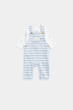 Load image into Gallery viewer, Mothercare My First Blue Dungarees And Bodysuit Set
