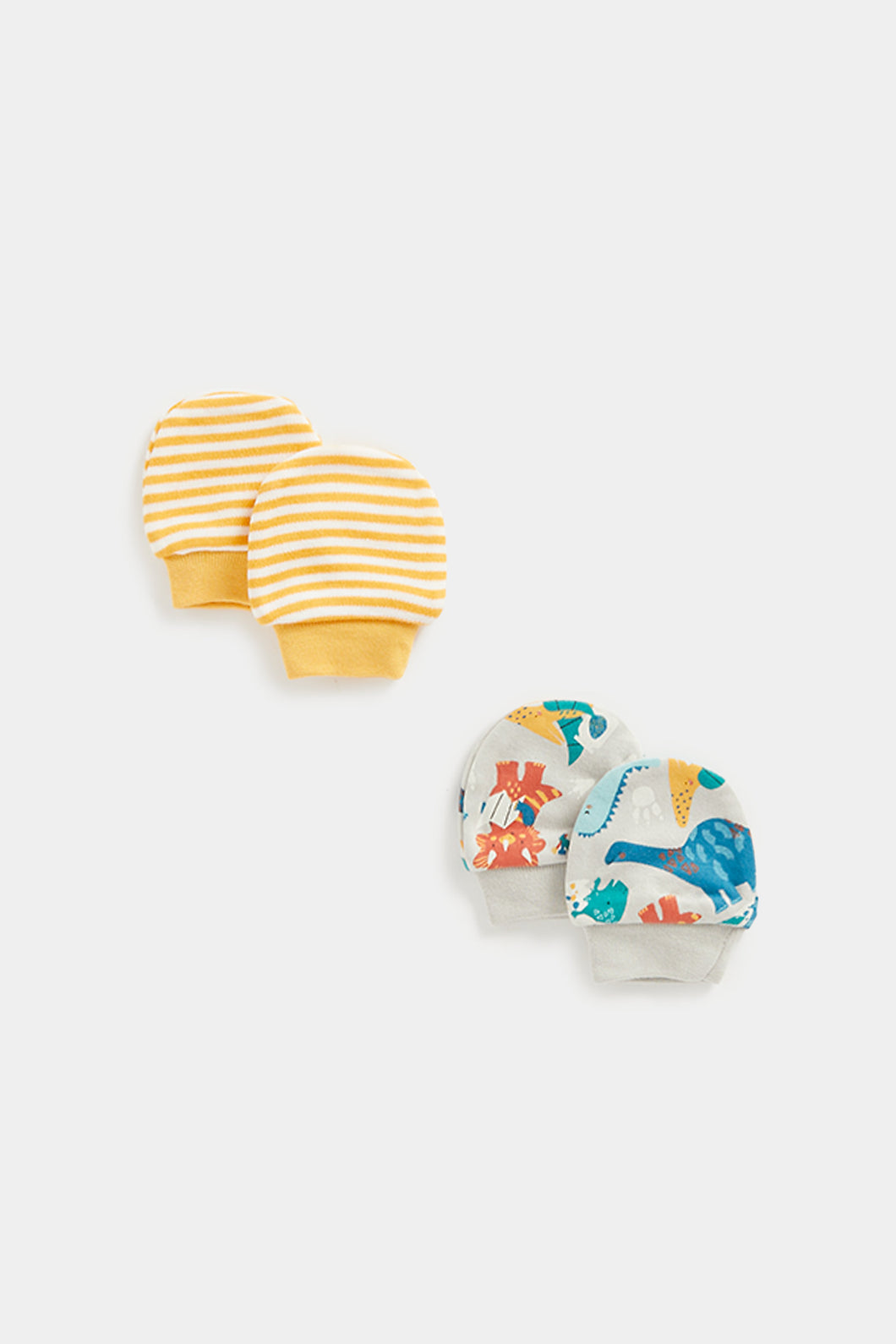 Mothercare Dinosaur Baby Mitts - 2 Pack