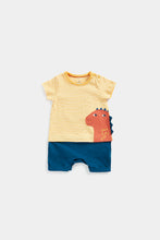 Load image into Gallery viewer, Mothercare Dino Mock T-Shirt and Shorts Romper
