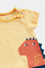 Load image into Gallery viewer, Mothercare Dino Mock T-Shirt and Shorts Romper
