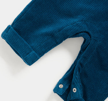 Mothercare Dino Velour Dungarees and Bodysuit Set