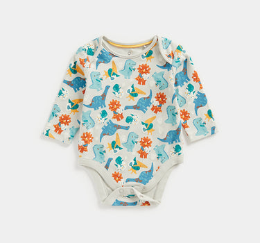 Mothercare Dino Velour Dungarees and Bodysuit Set