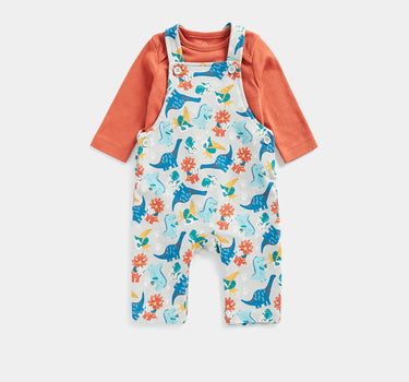 Mothercare Dinosaur Dungarees and Bodysuit Set