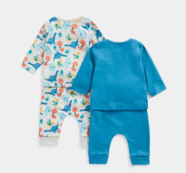 Mothercare Dinosaur Tshirts and Jogger Four Piece Set