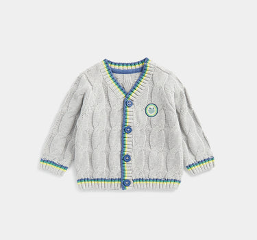 Mothercare Grey Cable-Knit Cardigan