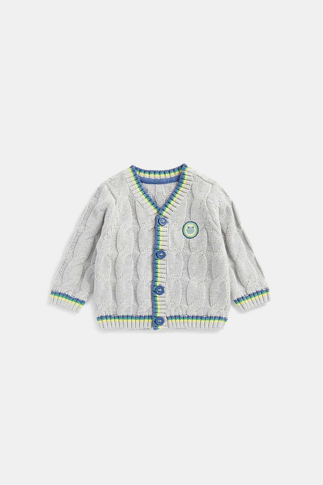 Mothercare Grey Cable-Knit Cardigan