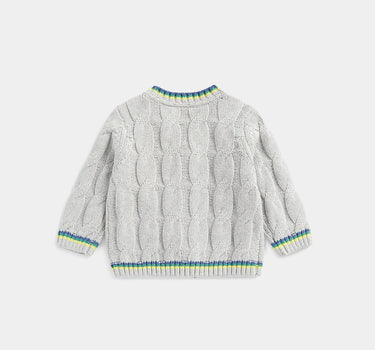 Mothercare Grey Cable-Knit Cardigan