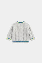 Load image into Gallery viewer, Mothercare Grey Cable-Knit Cardigan
