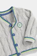 Load image into Gallery viewer, Mothercare Grey Cable-Knit Cardigan

