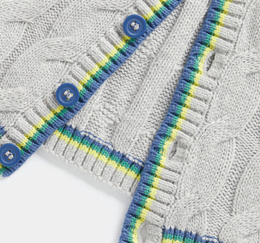Mothercare Grey Cable-Knit Cardigan